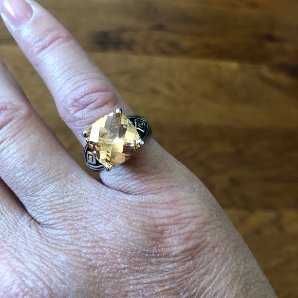 Park Lane Jewelry - Citrine look silver ring